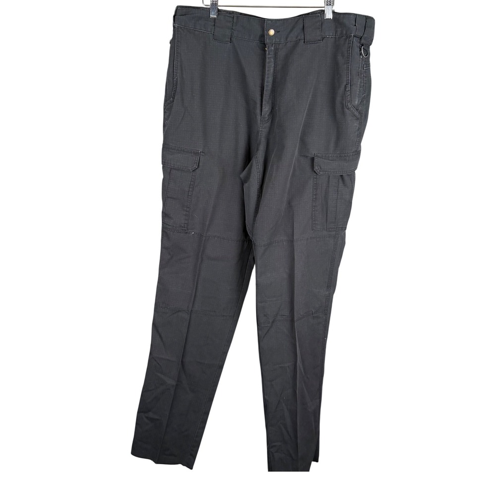 Galls Mens Tactical Cargo Pants Black Ripstop Work Trousers 38x38